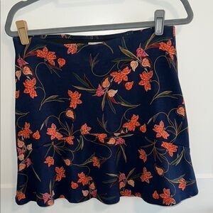 Loft Floral Navy Skirt - MP
